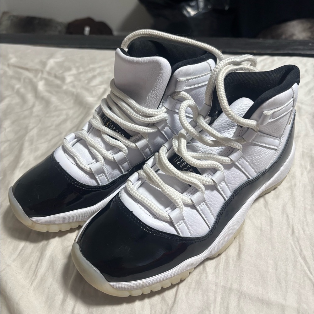 Black and White Jordan 11s